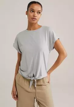 Футболка с принтом WE Fashion, светло-серый