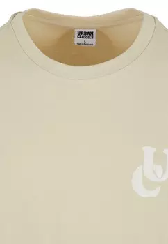 Футболка с принтом WEAVY LOGO HEAVY Urban Classics, песочный