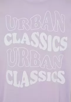 Футболка с принтом WEAVY LOGO HEAVY Urban Classics, фиолетовый