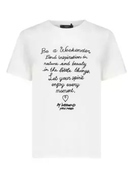 Футболка с принтом Weekend Max Mara, белый