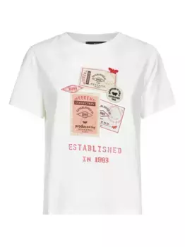 Футболка с принтом Weekend Max Mara, белый