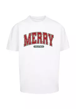 Футболка с принтом WEIHNACHTEN VARSITY RETRO F4NT4STIC, белый