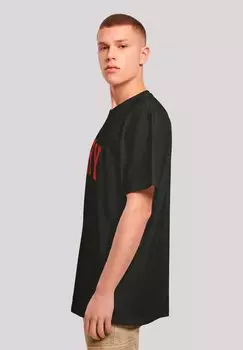 Футболка с принтом WEIHNACHTEN VARSITY RETRO F4NT4STIC, черный