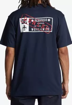 Футболка с принтом WES TRAVELER DC Shoes, синий