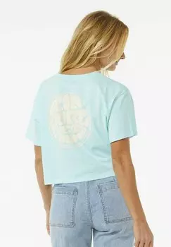 Футболка с принтом WETTIE ICON Rip Curl, цвет sky blue
