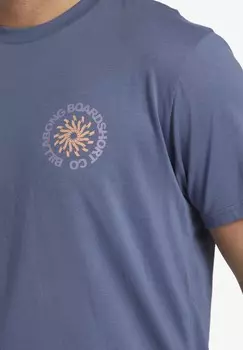 Футболка с принтом WHIRLPOOL Billabong, синий