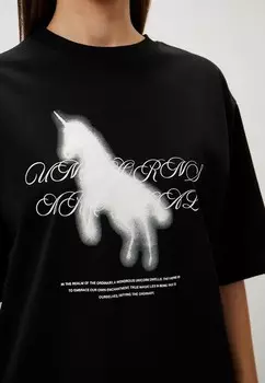 Футболка с принтом WHITE UNICORN Berhasm, черный