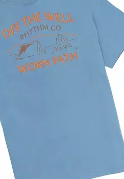 Футболка с принтом WILDERNESS Rhythm, светло-голубой