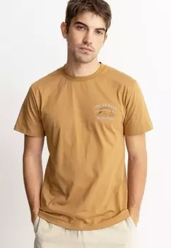 Футболка с принтом WILDERNESS SS Rhythm, коричневый