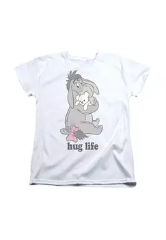 Футболка с принтом WINNIE THE POOH EEYORE HUG LIFE VALENTINES DAY Star Wars, белый