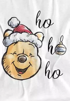 Футболка с принтом WINNIE THE POOH HO MERRY CHRISTMAS Star Wars, белый