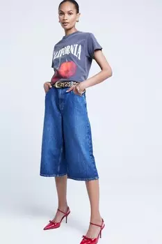 Футболка с принтом вишни от Boyfriend River Island, серый