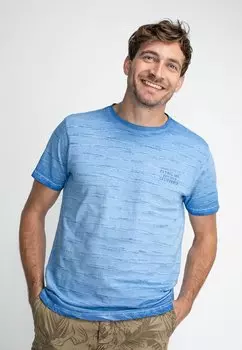Футболка с принтом WITH ALL OVER PRINT Petrol Industries, цвет imperial blue