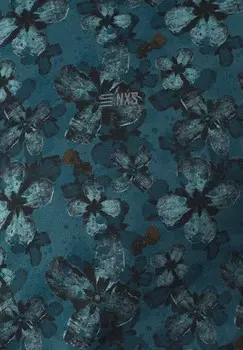 Футболка с принтом WITH FLORAL FOR STYLISH CASUAL LOOKS NO EXCESS, синий