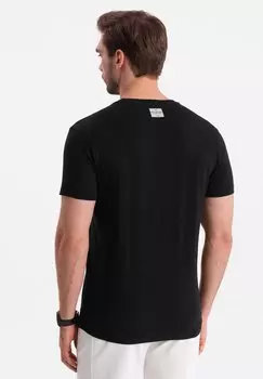 Футболка с принтом With Geometric Ombre, черная