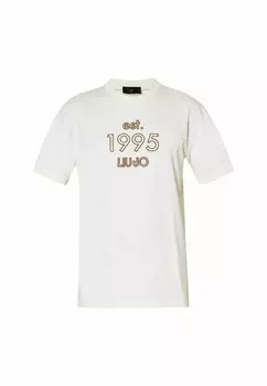 Футболка с принтом WITH LOGO LIU JO, белый
