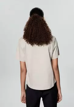 Футболка с принтом WITH RHINESTONE DETAILS Rue les crateurs, коричневый