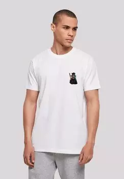 Футболка с принтом WIZARD CAT TEE F4NT4STIC, цвет wei