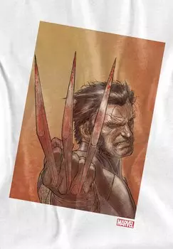 Футболка с принтом WOLVERINE READY Marvel, белый