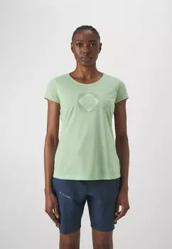 Футболка с принтом WOMENS SKOMER II Vaude, цвет aloe vera