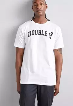 Футболка с принтом Wood Wood, белый