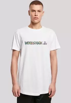 Футболка с принтом WOODSTOCK AZTEC LOGO F4NT4STIC, белый