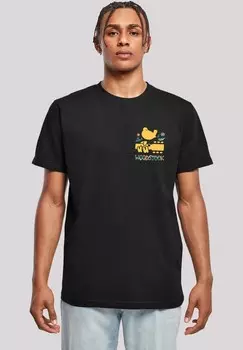 Футболка с принтом WOODSTOCK BRUST LOGO F4NT4STIC, черный