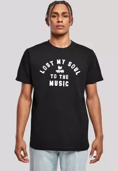 Футболка с принтом WOODSTOCK LOST MY SOUL F4NT4STIC, черный