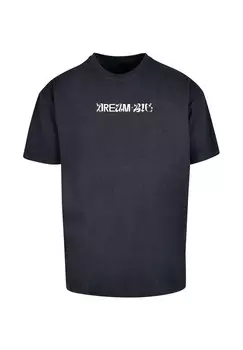 Футболка с принтом WORDING DREAM BIG HEAVY Merchcode, синий