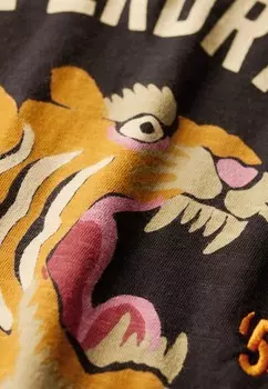 Футболка с принтом WORKWEAR EMBROIDER POCKET Superdry, черный