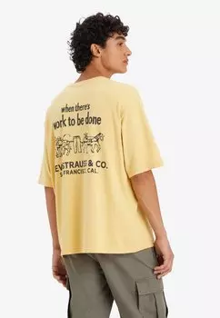 Футболка с принтом Workwear Tee Levi's, цвет garden club sahara sun