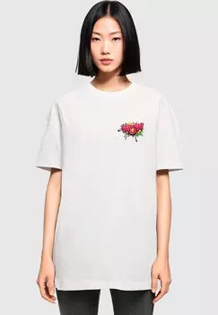 Футболка с принтом WOW COMIC BOYFRIEND TEE Merchcode, белый
