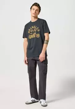 Футболка с принтом Wrangler, черный
