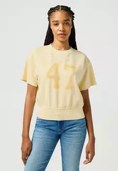 Футболка с принтом Wrangler, желтый