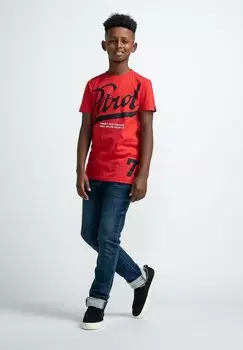 Футболка с принтом WRECKING Petrol Industries, цвет dark flame