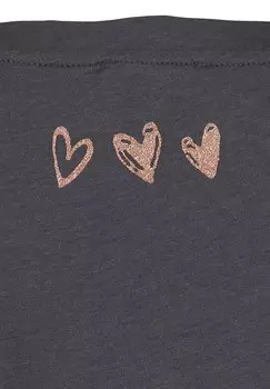 Футболка с принтом WT LONELY V-NECK Key Largo, антрацит