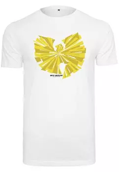 футболка с принтом WU WEAR SPLIT LOGO Mister Tee, белый