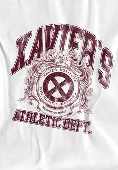 Футболка с принтом X-MEN PROFESSOR XAVIERS ATHLETIC DEPT Marvel, белый