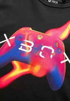 Футболка с принтом XBOX FLAME CONTROLLER SHORT SLEEVE REGULAR FIT Next, черный