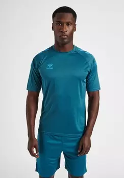 Футболка с принтом XK CORE POLY Hummel, цвет blue coral