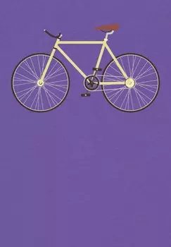 Футболка с принтом YELLOW BIKE watapparel, фиолетовый