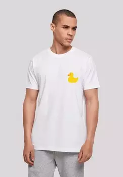Футболка с принтом YELLOW RUBBER DUCK F4NT4STIC, белый
