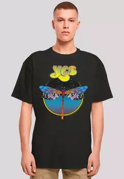 Футболка с принтом YES DRAGONFLY TOUR V1 F4NT4STIC, черный