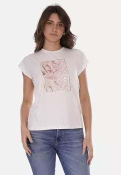 Футболка с принтом Yes Zee, белый