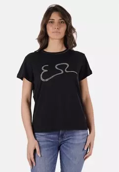 Футболка с принтом Yes Zee, черный