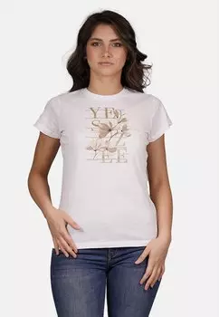 Футболка с принтом Yes Zee, слоновая кость