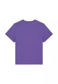 Футболка с принтом YOGA MEDITATION watapparel, фиолетовый