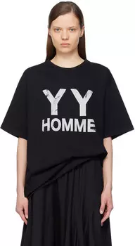 Футболка с принтом YOHJI YAMAMOTO