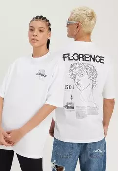 Футболка с принтом YOURTURN, белый