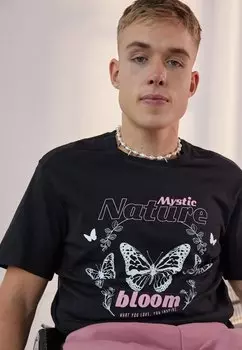 Футболка с принтом YOURTURN, черный